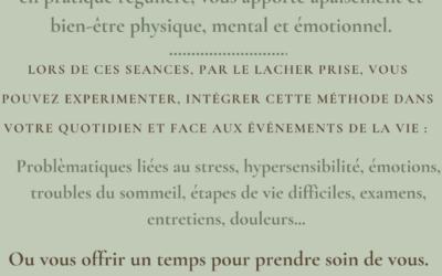 Youpi c’est la reprise des séances hebdo de sophro!